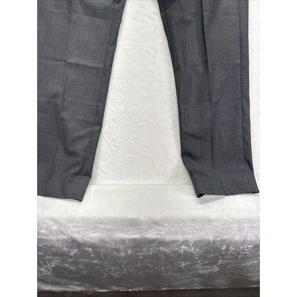 Banana Republic Tailored Trousers Men's Size 36x34 Gray Linen Blend Pants NWT
